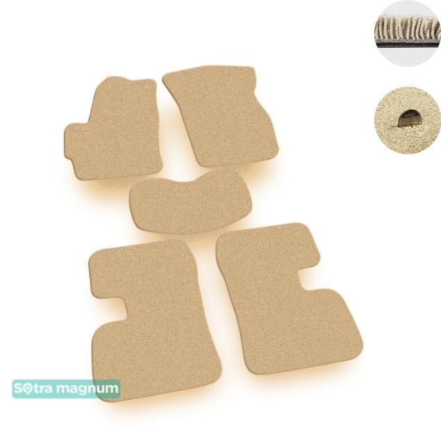 Sotra 06903-MG20-BEIGE Interior mats Sotra two-layer beige for Chery Kimo / a1 (2007-2015), set 06903MG20BEIGE