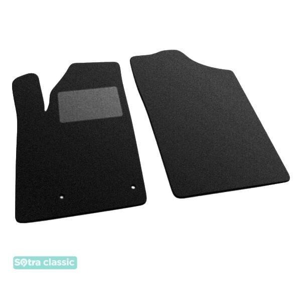 Sotra 06913-GD-BLACK Interior mats Sotra two-layer black for Peugeot Partner (1997-2003), set 06913GDBLACK