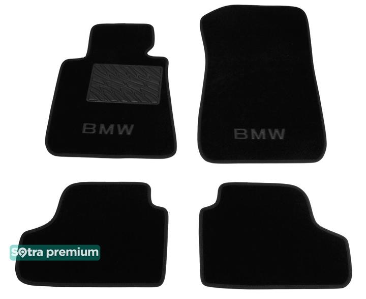 Sotra 06917-CH-BLACK Interior mats Sotra two-layer black for BMW 3-series coupe (2006-2011), set 06917CHBLACK