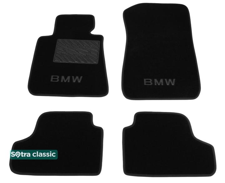 Sotra 06917-GD-BLACK Interior mats Sotra two-layer black for BMW 3-series coupe (2006-2011), set 06917GDBLACK