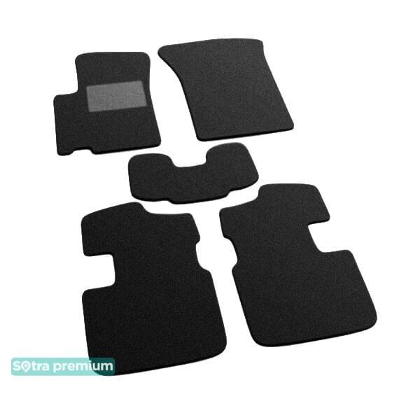 Sotra 06918-CH-BLACK Interior mats Sotra two-layer black for Fiat Sedici (2006-2010), set 06918CHBLACK