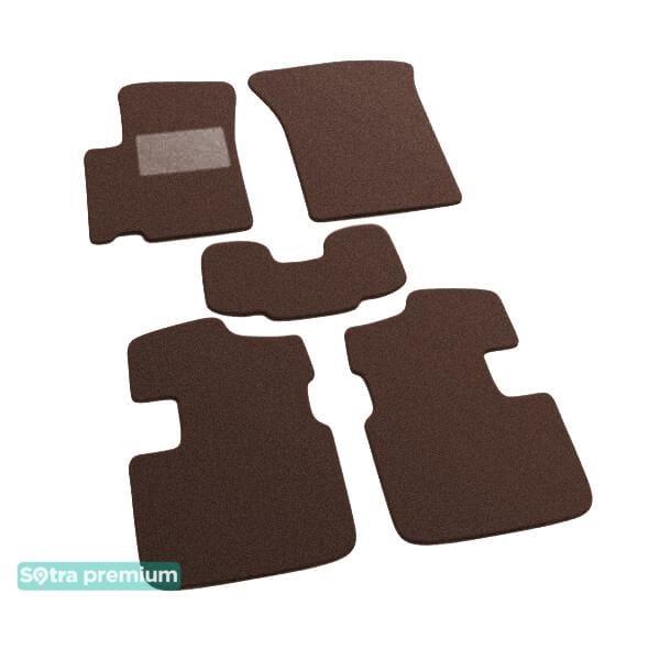 Sotra 06918-CH-CHOCO Interior mats Sotra two-layer brown for Fiat Sedici (2006-2010), set 06918CHCHOCO