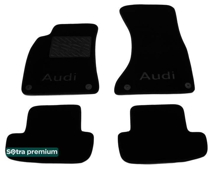 Sotra 06920-CH-BLACK Interior mats Sotra two-layer black for Audi A5/s5 (2007-2016), set 06920CHBLACK