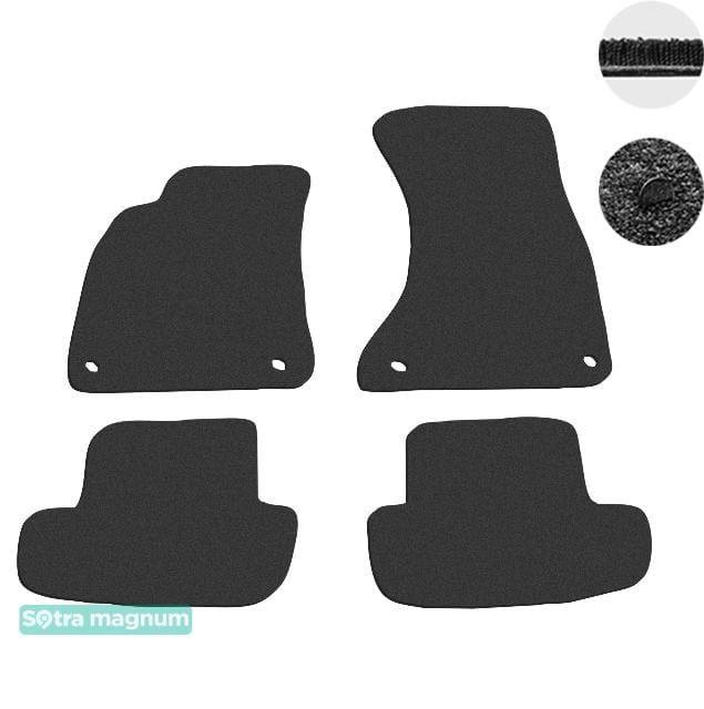 Sotra 06920-MG15-BLACK Interior mats Sotra two-layer black for Audi A5/s5 (2007-2016), set 06920MG15BLACK