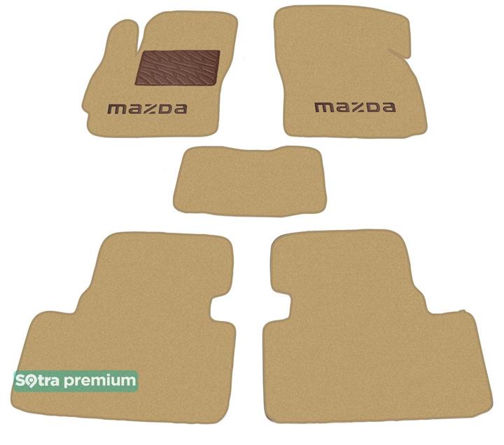 Sotra 06925-CH-BEIGE Interior mats Sotra two-layer beige for Mazda 5 (2005-2010), set 06925CHBEIGE