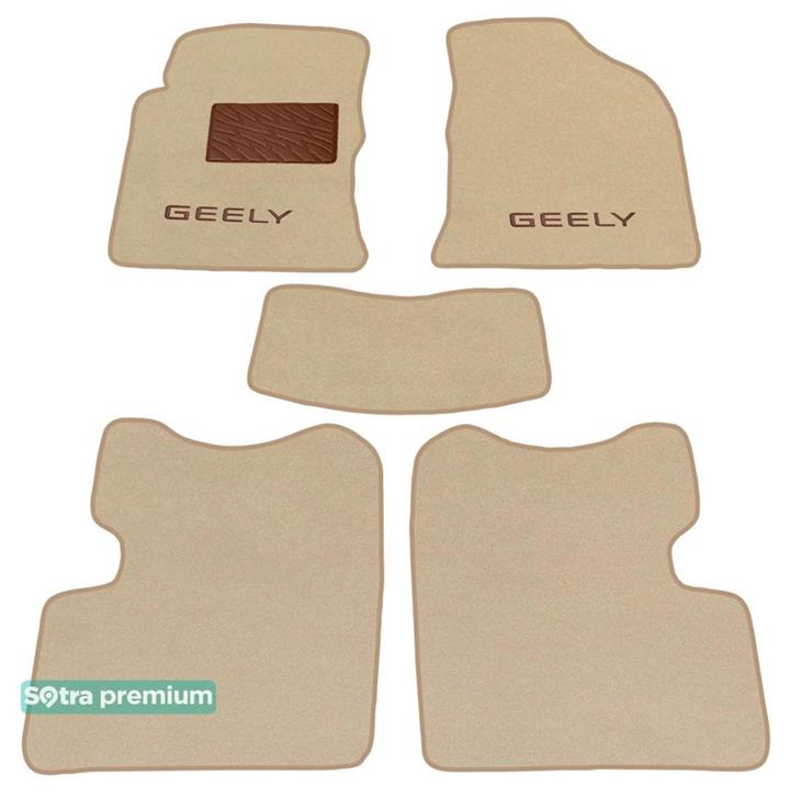 Sotra 06929-CH-BEIGE Interior mats Sotra two-layer beige for Geely Fc / vision (2006-2011), set 06929CHBEIGE