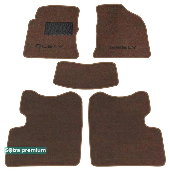 Sotra 06929-CH-CHOCO Interior mats Sotra two-layer brown for Geely Fc / vision (2006-2011), set 06929CHCHOCO