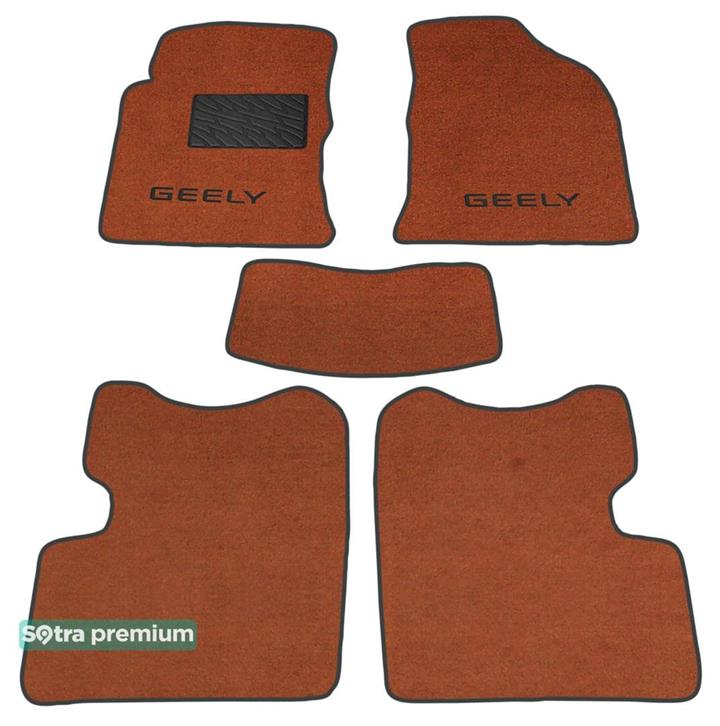 Sotra 06929-CH-TERRA Interior mats Sotra two-layer terracotta for Geely Fc / vision (2006-2011), set 06929CHTERRA