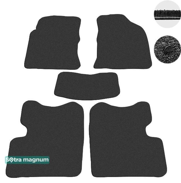 Sotra 06929-MG15-BLACK Interior mats Sotra two-layer black for Geely Fc / vision (2006-2011), set 06929MG15BLACK
