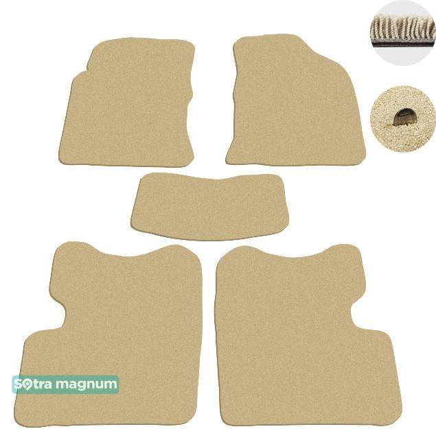 Sotra 06929-MG20-BEIGE Interior mats Sotra two-layer beige for Geely Fc / vision (2006-2011), set 06929MG20BEIGE