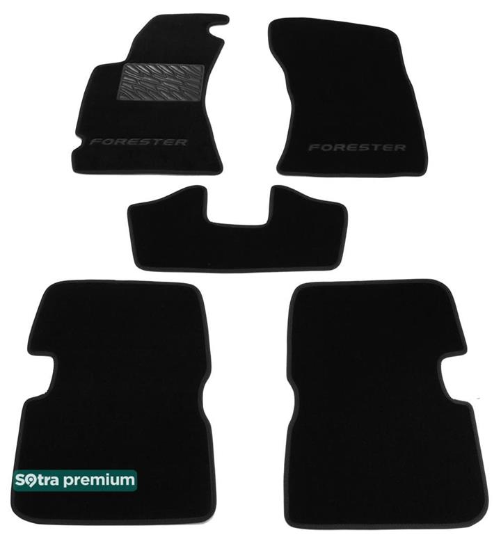 Sotra 06941-CH-BLACK Interior mats Sotra two-layer black for Subaru Forester (2008-2013), set 06941CHBLACK