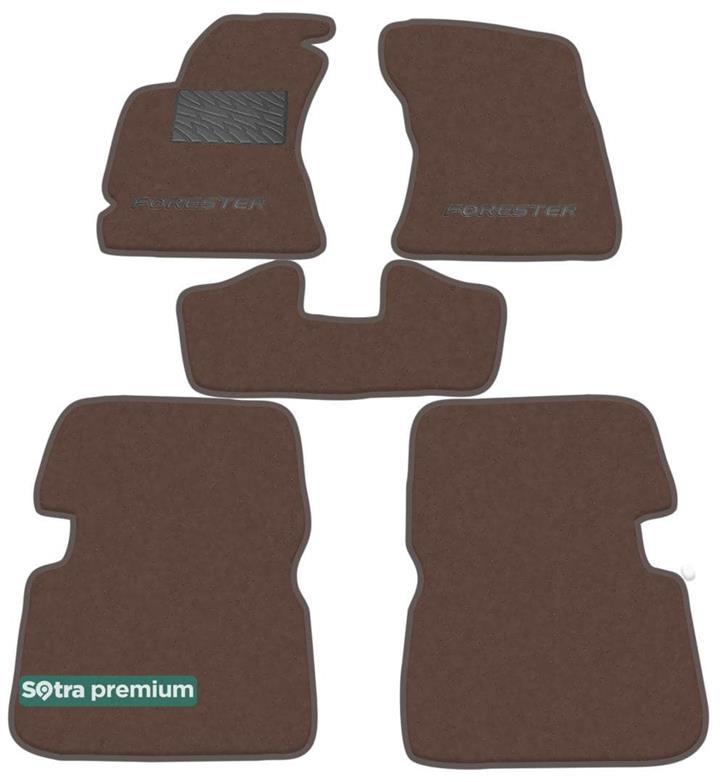 Sotra 06941-CH-CHOCO Interior mats Sotra two-layer brown for Subaru Forester (2008-2013), set 06941CHCHOCO