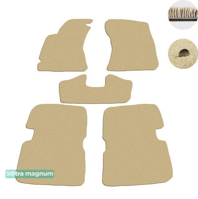 Sotra 06941-MG20-BEIGE Interior mats Sotra two-layer beige for Subaru Forester (2008-2013), set 06941MG20BEIGE