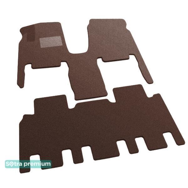 Sotra 06942-CH-CHOCO Interior mats Sotra two-layer brown for KIA Carnival (2006-2014), set 06942CHCHOCO