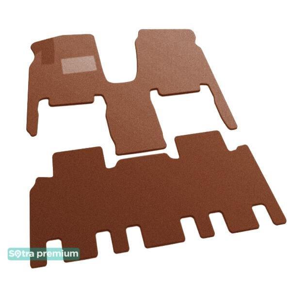 Sotra 06942-CH-TERRA Interior mats Sotra two-layer terracotta for KIA Carnival (2006-2014), set 06942CHTERRA
