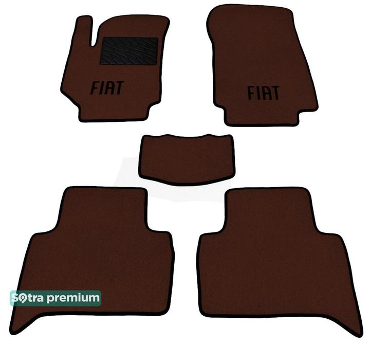 Sotra 06946-CH-CHOCO Interior mats Sotra two-layer brown for Fiat Croma (2005-2011), set 06946CHCHOCO