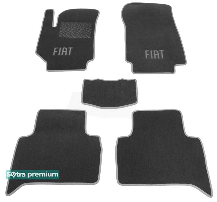 Sotra 06946-CH-GREY Interior mats Sotra two-layer gray for Fiat Croma (2005-2011), set 06946CHGREY