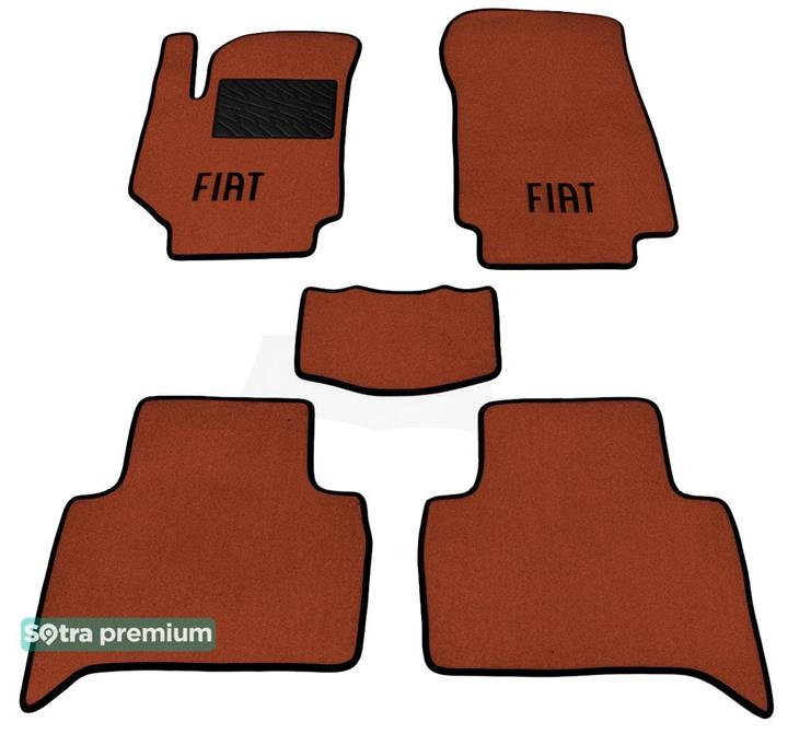 Sotra 06946-CH-TERRA Interior mats Sotra two-layer terracotta for Fiat Croma (2005-2011), set 06946CHTERRA