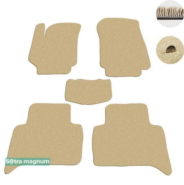 Sotra 06946-MG20-BEIGE Interior mats Sotra two-layer beige for Fiat Croma (2005-2011), set 06946MG20BEIGE
