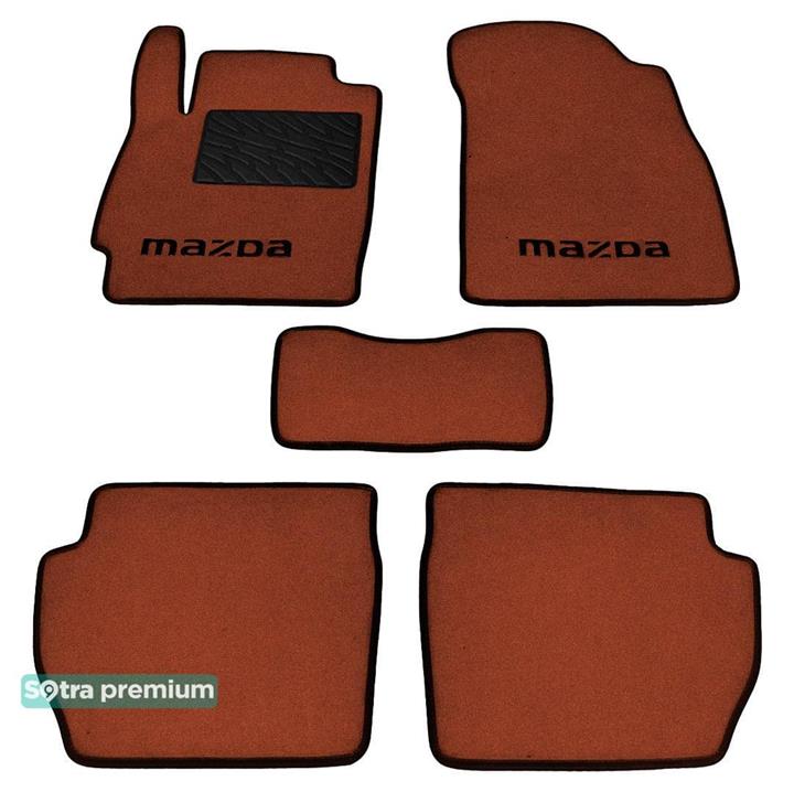 Sotra 06952-CH-TERRA Interior mats Sotra two-layer terracotta for Mazda 2 (2007-2014), set 06952CHTERRA