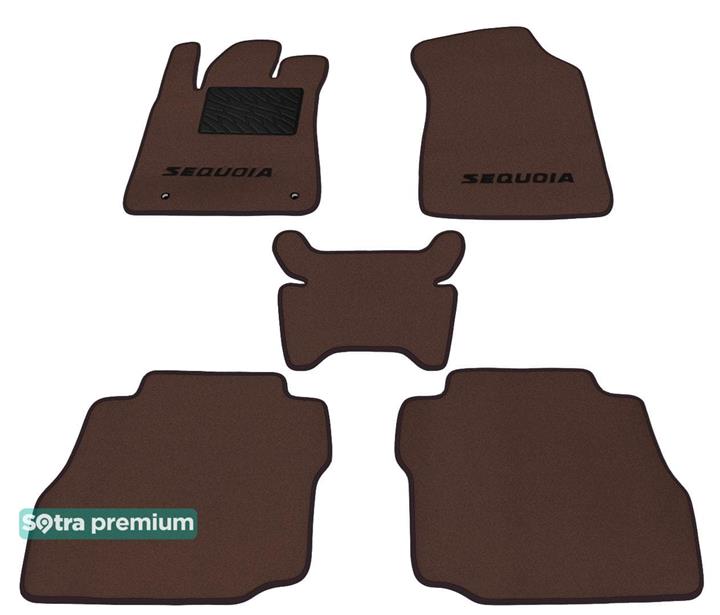 Sotra 06955-CH-CHOCO Interior mats Sotra two-layer brown for Toyota Sequoia (2007-), set 06955CHCHOCO