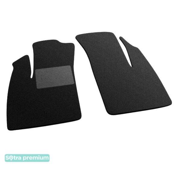 Sotra 06958-CH-BLACK Interior mats Sotra two-layer black for Fiat Doblo (2000-2010), set 06958CHBLACK