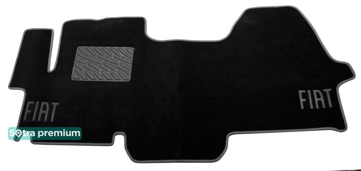 Sotra 06960-CH-BLACK Interior mats Sotra two-layer black for Fiat Ducato (2006-), set 06960CHBLACK