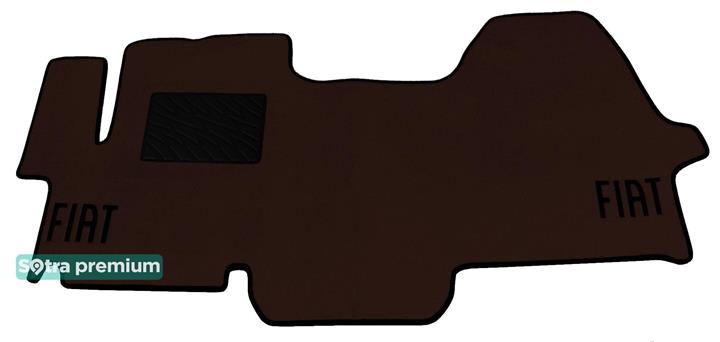 Sotra 06960-CH-CHOCO Interior mats Sotra two-layer brown for Fiat Ducato (2006-), set 06960CHCHOCO