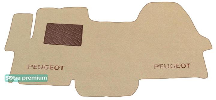 Sotra 06961-CH-BEIGE Interior mats Sotra two-layer beige for Peugeot Boxer (2006-), set 06961CHBEIGE