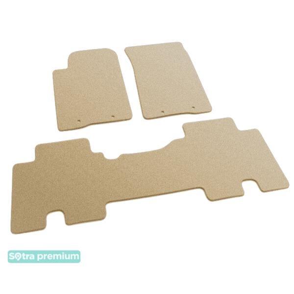 Sotra 06964-CH-BEIGE Interior mats Sotra two-layer beige for Ssang yong Actyon (2006-2011), set 06964CHBEIGE