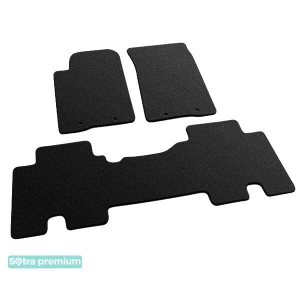 Sotra 06964-CH-BLACK Interior mats Sotra two-layer black for Ssang yong Actyon (2006-2011), set 06964CHBLACK