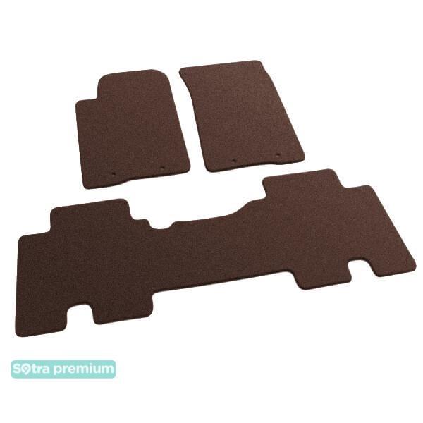Sotra 06964-CH-CHOCO Interior mats Sotra two-layer brown for Ssang yong Actyon (2006-2011), set 06964CHCHOCO