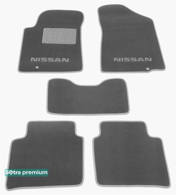 Sotra 06966-CH-GREY Interior mats Sotra two-layer gray for Nissan Teana (2008-2014), set 06966CHGREY