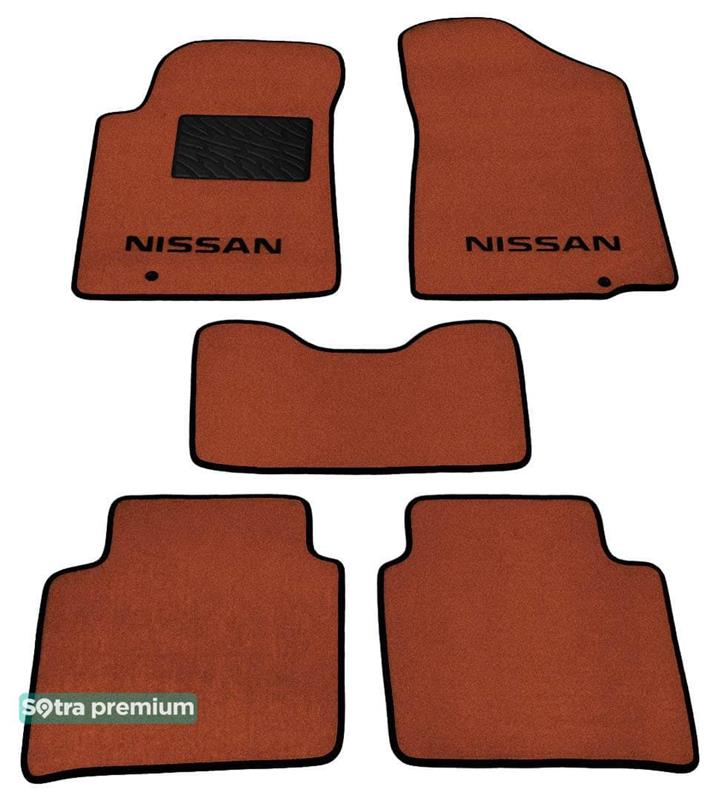 Sotra 06966-CH-TERRA Interior mats Sotra two-layer terracotta for Nissan Teana (2008-2014), set 06966CHTERRA