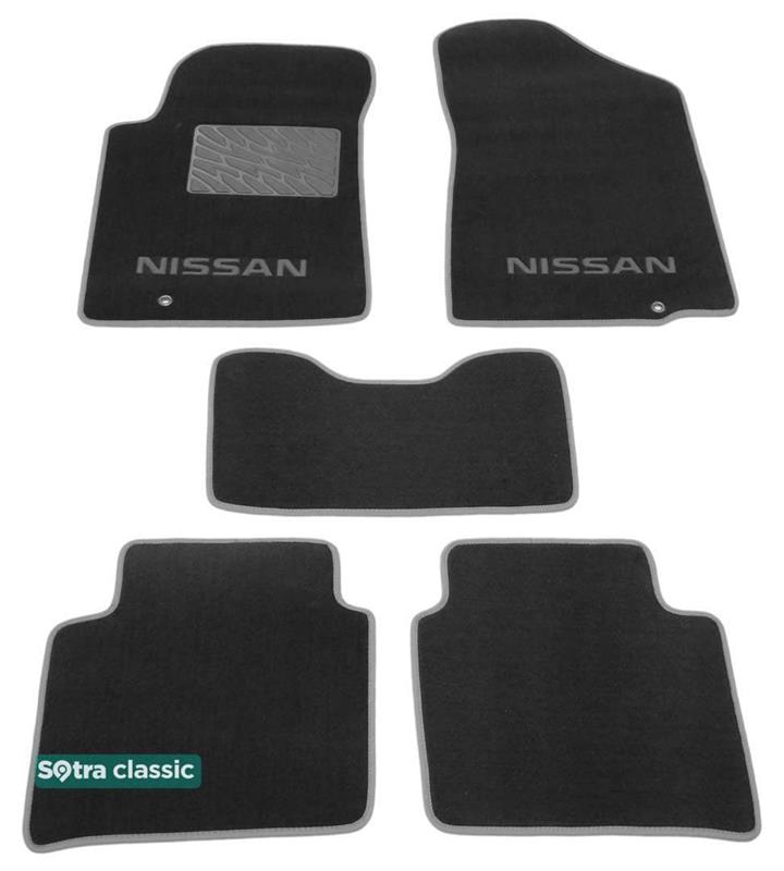 Sotra 06966-GD-GREY Interior mats Sotra two-layer gray for Nissan Teana (2008-2014), set 06966GDGREY
