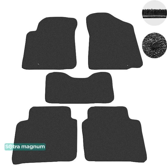 Sotra 06966-MG15-BLACK Interior mats Sotra two-layer black for Nissan Teana (2008-2014), set 06966MG15BLACK