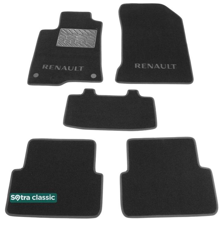 Sotra 06968-GD-GREY Interior mats Sotra two-layer gray for Renault Laguna (2007-2015), set 06968GDGREY