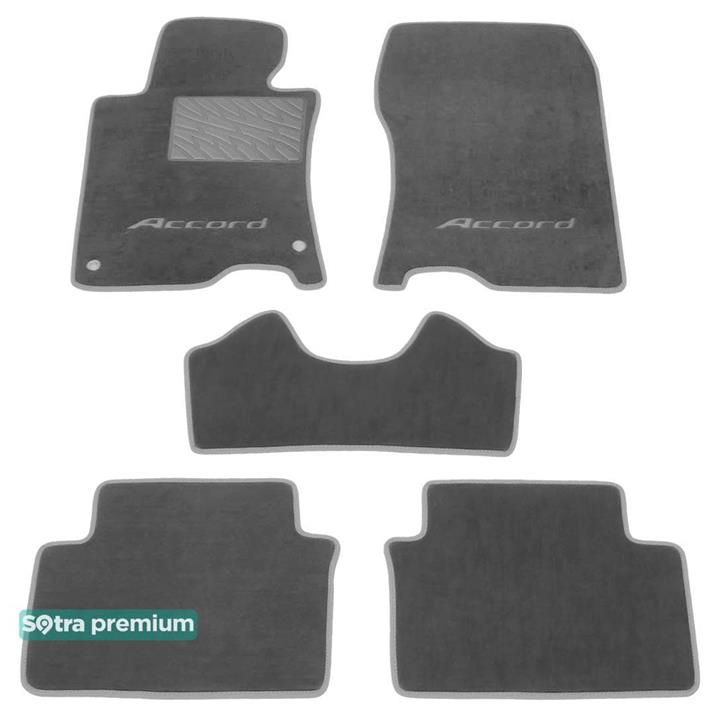 Sotra 06970-CH-GREY Interior mats Sotra two-layer gray for Honda Accord eu (2008-2015), set 06970CHGREY