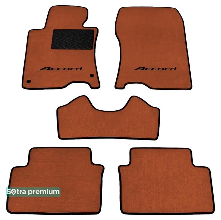 Sotra 06970-CH-TERRA Interior mats Sotra two-layer terracotta for Honda Accord eu (2008-2015), set 06970CHTERRA