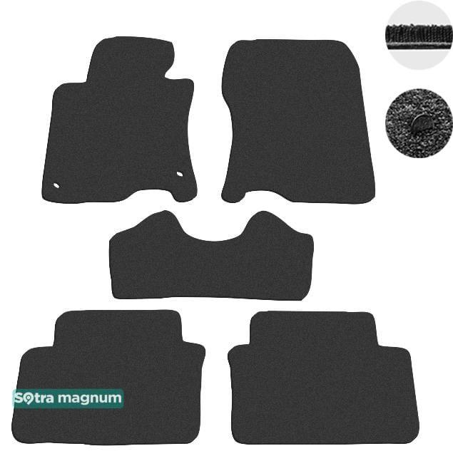Sotra 06970-MG15-BLACK Interior mats Sotra two-layer black for Honda Accord eu (2008-2015), set 06970MG15BLACK