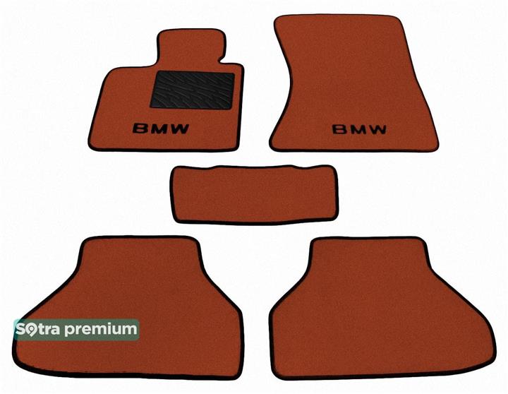 Sotra 06973-CH-TERRA Interior mats Sotra two-layer terracotta for BMW X6 (2008-2014), set 06973CHTERRA