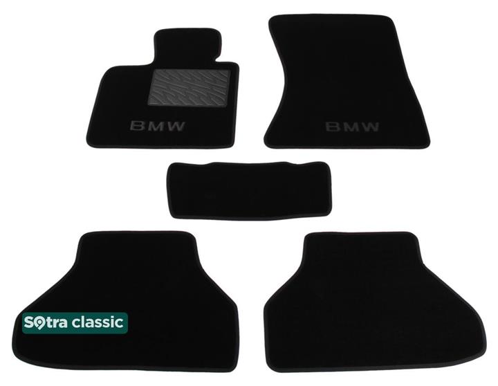 Sotra 06973-GD-BLACK Interior mats Sotra two-layer black for BMW X6 (2008-2014), set 06973GDBLACK