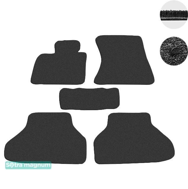 Sotra 06973-MG15-BLACK Interior mats Sotra two-layer black for BMW X6 (2008-2014), set 06973MG15BLACK