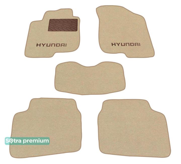 Sotra 06977-CH-BEIGE Interior mats Sotra two-layer beige for Hyundai I30 (2007-2011), set 06977CHBEIGE
