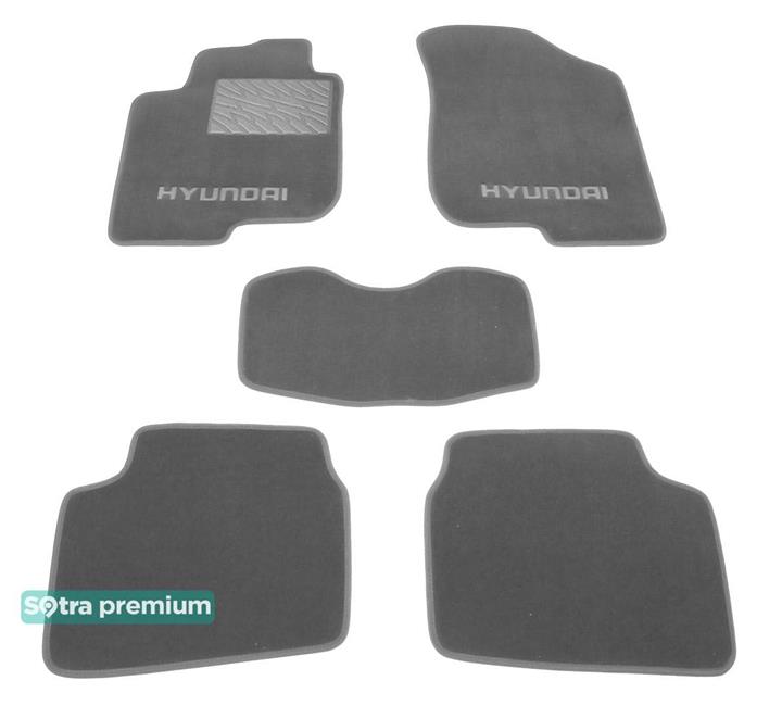 Sotra 06977-CH-GREY Interior mats Sotra two-layer gray for Hyundai I30 (2007-2011), set 06977CHGREY
