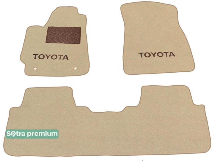 Sotra 06978-CH-BEIGE Interior mats Sotra two-layer beige for Toyota Highlander (2007-2010), set 06978CHBEIGE