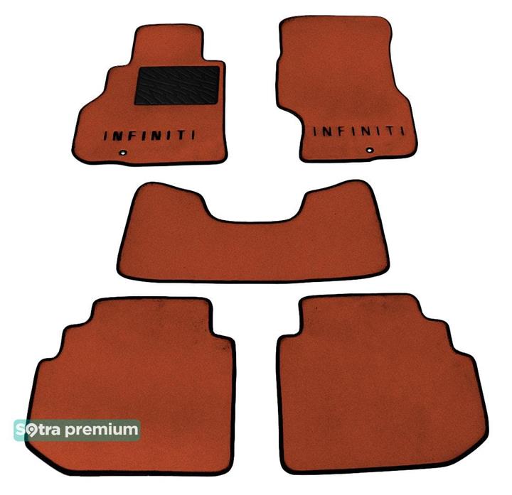 Sotra 06984-CH-TERRA Interior mats Sotra two-layer terracotta for Infiniti M (2006-2010), set 06984CHTERRA
