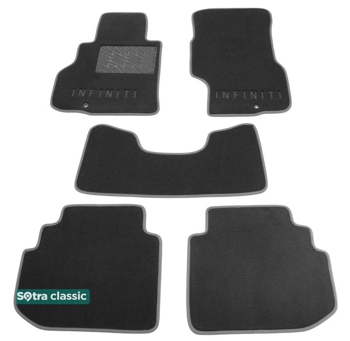 Sotra 06984-GD-GREY Interior mats Sotra two-layer gray for Infiniti M (2006-2010), set 06984GDGREY