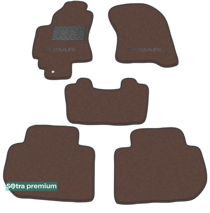 Sotra 06988-CH-CHOCO Interior mats Sotra two-layer brown for Subaru Tribeca (2006-2014), set 06988CHCHOCO