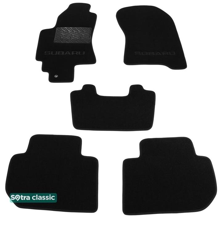 Sotra 06988-GD-BLACK Interior mats Sotra two-layer black for Subaru Tribeca (2006-2014), set 06988GDBLACK